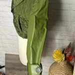 Boutique NEW Leather Quilted Cropped Jacket Photo 4