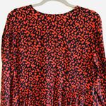 ZARA  Red & Black Animal Print Dress - S Photo 4