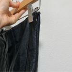 Amanda Uprichard Black Faux Leather Split Hem Pants Photo 11