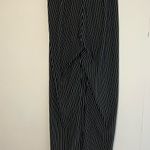 NWT LaLa Muse Women’s Striped Stretchy Pants Pockets Black & White Q40 Size M Photo 1