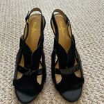 Cole Haan  Women Shoes McCarren Sandal Black Suede and Patent Leather Photo 10