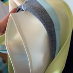 Ann Taylor  Cream Striped Detail Dress Size 4 Photo 3