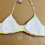 Victoria's Secret VS SMALL White Neon Paint Splatter Halter Neck Tie Bikini Top Photo 4