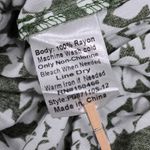 Fun 2 Fun Top Women Small Green Pleated V Neck Floral Print Long Sleeve XS Photo 3