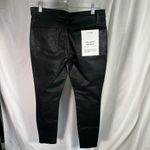 Frame  Le High Skinny Coated Black Jeans Size 28 Noir Coated High Rise Skinny Fit Photo 4