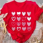 HEARTS t shirt Red Size undefined Photo 0