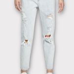 Wild Fable High Rise Distressed Light Wash Mom Jeans - Size 2 Photo 2