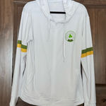 None America’s Shamrock Run White Hoodie with Green and Yellow Stripes Size XL Photo 0