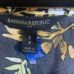 New Banana Republic Black Floral Satin Blouse Top Size S Photo 5