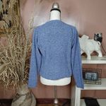 Columbia Size Medium M Blue White Marbled Crew Neck Sweater Acrylic Winter Top Photo 1