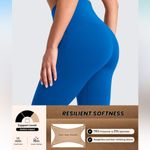 Queenike & Athletic brand 27” high waisted leggings. Size 4/6. Blue Photo 3