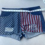 Design Lab  denim jean shorts American Flag size 28 Photo 3