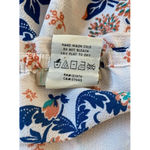 Flying Tomato Womens White Blue Orange Floral Off-Shoulder Romper Size XS Photo 6