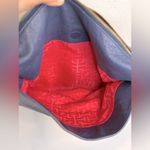 Elaine Turner  Blue Leather Hobo Braided Shoulder Bag Gold Hardware VGUC Photo 15