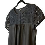 SheIn  Set/2 Crochet Top, Women's Pink Knit Blouse, Casual NWOT Short Sleeve XL # Photo 9