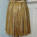 Halston Heritage Metallic Gold Textured Racerback Cocktail Dress XS NWT Photo 5