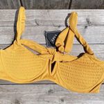 Zaful New Bikini Ribbed Swimsuit high cut bottom V cut textured top tie back Photo 2