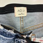 Alice + Olivia Amazing Removed Waistband Genevive High Waist Straight Leg Jeans Photo 5