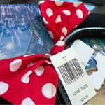 Disneyland Minnie Mouse Classic Polka Dots Bow Ears Black w/ Red & White, NWT Photo 6