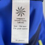 Athleta  Womens‎ Velocity Colorblock Capri Medium Blue Leggings Active Sporty Gym Photo 7