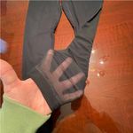 Yogalicious women’s Black High-Waisted Leggings sheer mesh hem Sz Small Photo 6