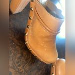 Coach Rana Tan Leather Mule/Clog Heels With Tassel Platform Shoes - size 7 Photo 10