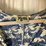 Show Me Your Mumu  Antiqua Stretch Ibiza Blue White Floral Dress — size Medium Photo 4