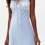 Urban Outfitters Blue  Perrie Lace
Inset Slip Dress Size XS mini flowy chemise up Photo 0