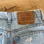 Levi's Levi’s - 512 Distressed Straight Leg Jeans in Light Wash Blue Photo 3