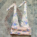 ZARA • floral halter neck ruched top NWOT• Size XL Photo 2