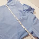 Salomon 1/4 zip Textured Mock Neck Light Blue Sweater Long Sleeves Photo 10