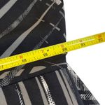 Dana Buchman  Womens PXL Black Geometric Print Wrap Dress Long Sleeve Tie Waist Photo 10