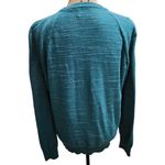 J.Crew  Womens Size Large Raglan Budded Crewneck Sweater Long Sleeve‎ Blue/Green Photo 4