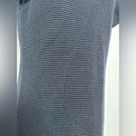 Alice + Olivia Black Classic Ribbed Bodycon Dress w Ruffle Cap Sleeves Size LG Photo 3