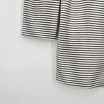 J.Jill Womens Striped Boat Neck Long Sleeve Split Hem Tunic Rayon‎ Shirt Small White Photo 8
