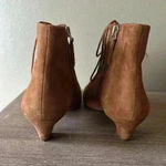 Nine West  Shoes Women's 5.5 Beige Camel Tan Leather Yendira Ankle Bootie Photo 6