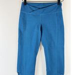 Free People Womens Leggings Blue Turnout Tie Wrap Capri Ballerina Yoga Size XS Photo 5