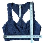 Free People NWOT Intimately  Lace Bralette Bra Small Dark Gray Galloon Racerback Photo 5