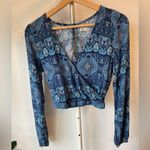 Hollister  Blue and Black Patterned Dress Photo 1