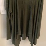 Bobeau  Green sweater waterfall front cardigan lightweight Photo 2