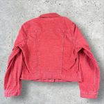 Levi's Y2K Corduroy Crop Jacket Womens Medium Type 1/2 Style Vintage Coral Pink Photo 1