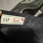 Gap  Black Faux Leather Pants Photo 3