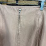 Free People Pink Modern Femme Vegan Leather Skirt Size 12 Photo 2