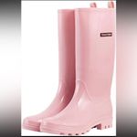 Planone Women's Tall Pink Rain Boots Waterproof Size 41/ 10 US Outdoor Barbie Photo 1