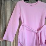 Ann Taylor  Light Pink Three Quarter Sleeve Tie Waist Sweatshirt Size Small Photo 5