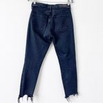 GRLFRND  Karolina in All I Need Cut Off Raw Hem Denim Jeans in Off Black Photo 5