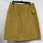 A New Day  button down tan Skirt size 8 w/huge front pockets Photo 1