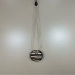 Woven Natural & Black Crossbody Bag NWOT Boho Festival Tan Photo 1