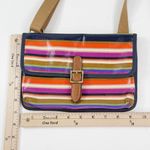 Fossil Y2K  Multicolor Striped Coated Canvas Crossbody Bag Photo 10