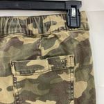 American Eagle women's green ankle zip camouflage drawstring joggers pants 6 Photo 5